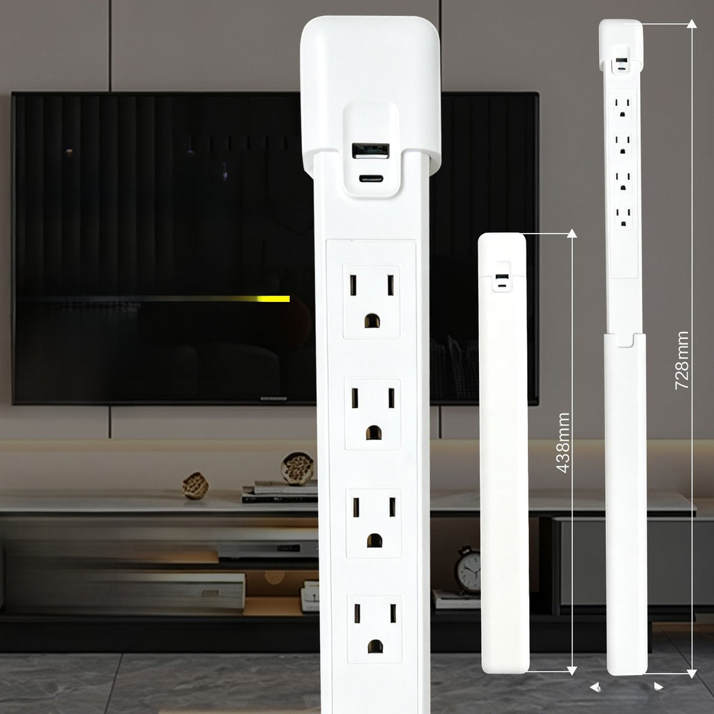 Global Best-Selling American Standard USB Retractable Extension Socket Converter Multi-Socket Wireless Rotating Power Strip