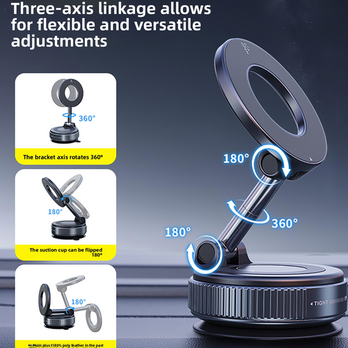 Universal Car Mobile Phone Holder with Magnetic Suction